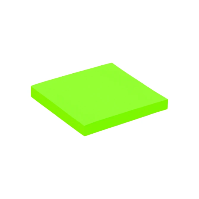 Memoblok Quantore 76x76mm neon groen 100 vel