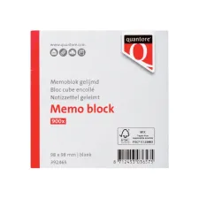 Memoblok Quantore kopgelijmd 98x98mm 900 vel