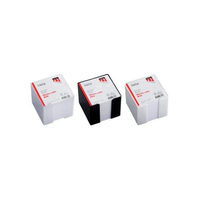 Memokubus Quantore 10x10x9cm transparant met 900vel