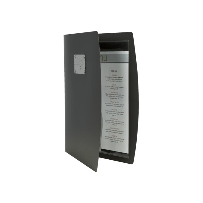 Menukaart Securit Rio A4 1 x 2 tassen zwart