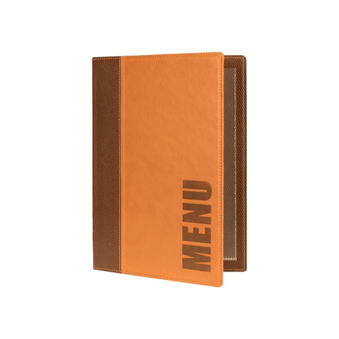 Menukaart Securit Trendy A5 1 x 2 tassen bruin