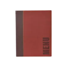 Menukaart Securit Trendy A5 1 x 2 tassen wijnrood