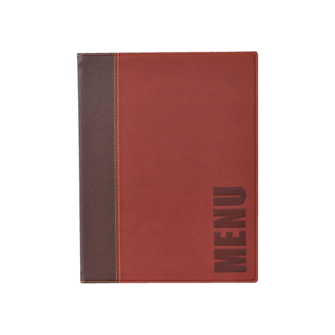 Menukaart Securit Trendy A5 1 x 2 tassen wijnrood
