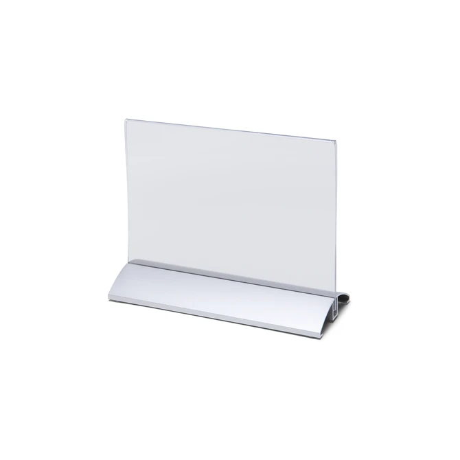 Menukaarthouder IEZZY liggend A5 aluminium voet
