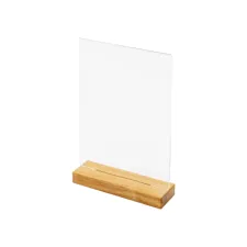 Menukaarthouder IEZZY T tafeldisplay A4 hout