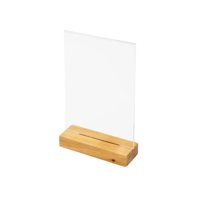 Menukaarthouder IEZZY T tafeldisplay A5 hout