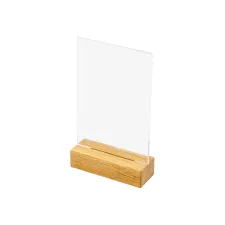 Menukaarthouder IEZZY T tafeldisplay A6 hout