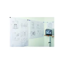 Metaalband MAUL 1mx35mm zelfklevend knipbaar wit + 3 magneten