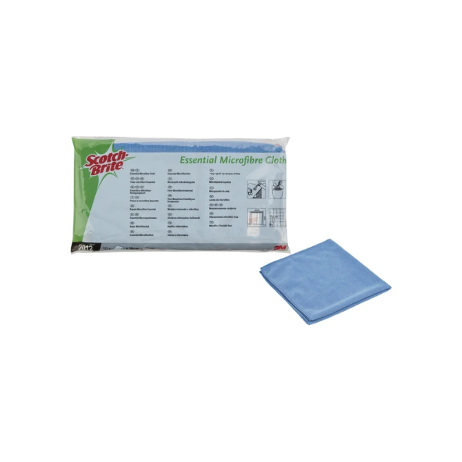 Microvezeldoek Scotch-Brite Essential 360x360mm blauw 10 stuks