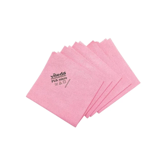Microvezeldoeken Vileda Pro rood 5 stuks