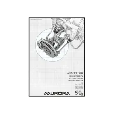 Millimeterblok Aurora A3 50 vel 90 gram blauw Millimeterblok Aurora A3 50 vel 90 gram blauw