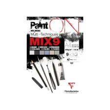Mix Media Papier Clairefontaine A4 Paint On 27 vel 250gram assorti