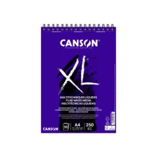 Mixed mediapapier Canson XL Fluid Mixed Media 30vel 250gr A4 extra wit