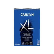 Mixed mediapapier Canson XL Textured Mixed Media 30vel 300gr A3 wit