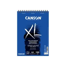 Mixed mediapapier Canson XL Textured Mixed Media 30vel 300gr A4 wit
