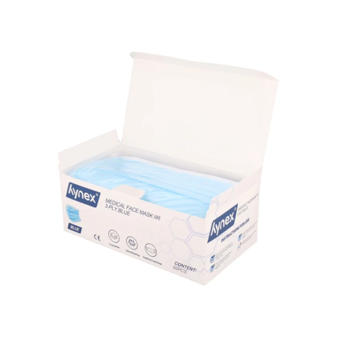 Mondmasker Hynex IIR 3-laags blauw 50 stuks