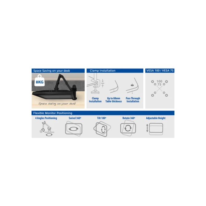 Monitorarm ACT 1 scherm