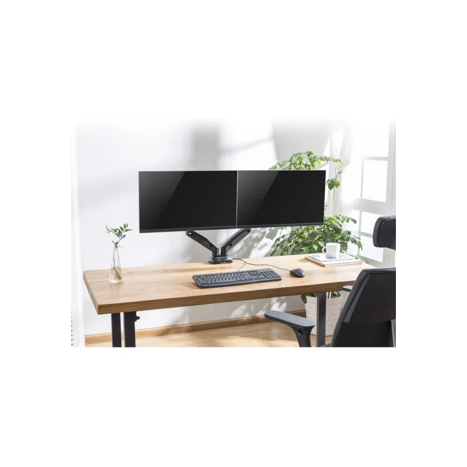 Monitorarm ACT office met gasveer 2 schermen