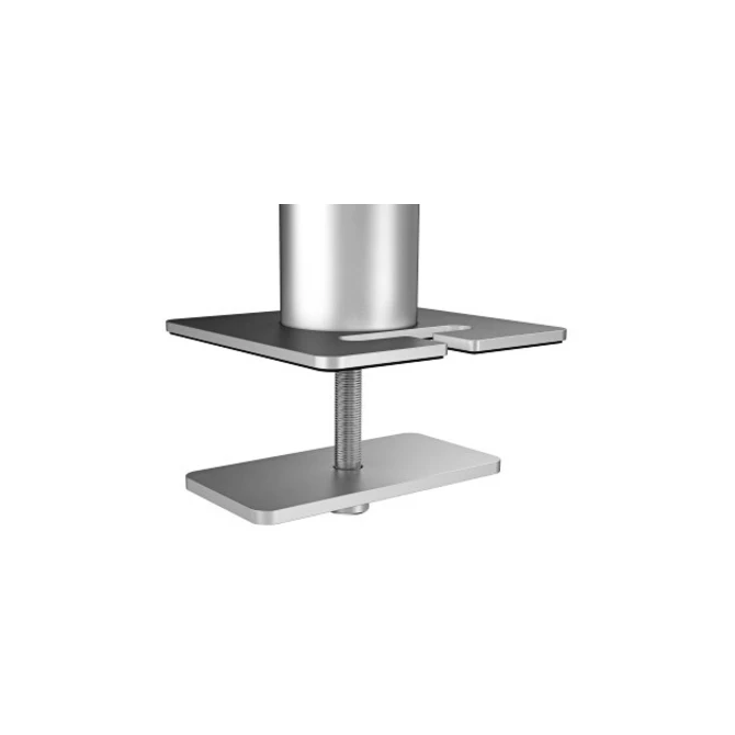 Monitorarm Durable met bladdoorvoer voor 1 scherm en 1 tablet