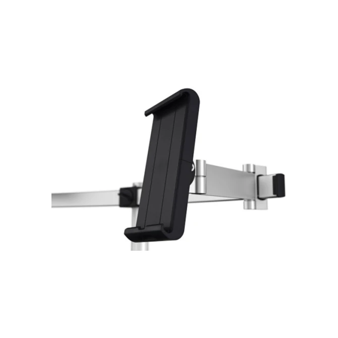 Monitorarm Durable met bladdoorvoer voor 1 scherm en 1 tablet