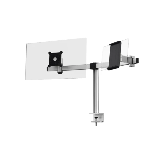 Monitorarm Durable met klem voor 1 scherm en 1 tablet