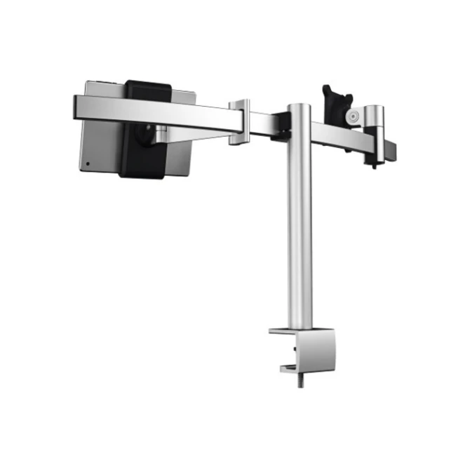 Monitorarm Durable met klem voor 1 scherm en 1 tablet