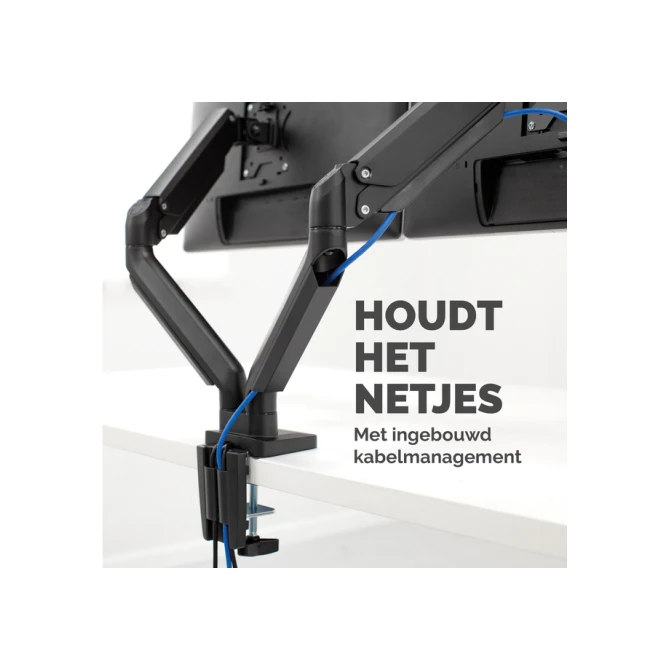 Monitorarm Fellowes Platinum Series dubbel horizontaal