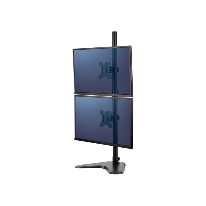 Monitorarm Fellowes Seasa dubbel verticaal vrijstaand zwart