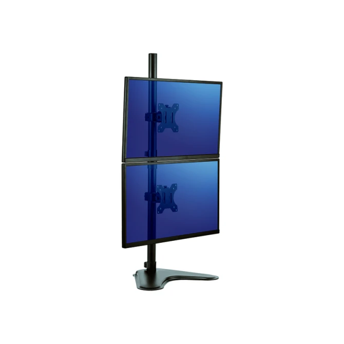 Monitorarm Fellowes Seasa dubbel verticaal vrijstaand zwart