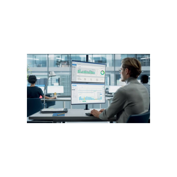 Monitorarm Kensington dubbele verticale bevestiging Monitorarm Kensington dubbele verticale bevestiging