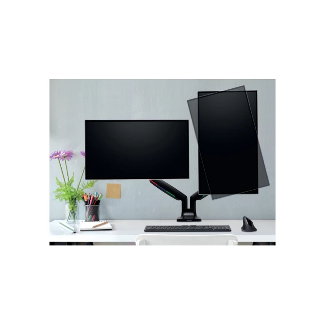 Monitorarm Kensington One-touch in hoogte verstelbaar dubbel