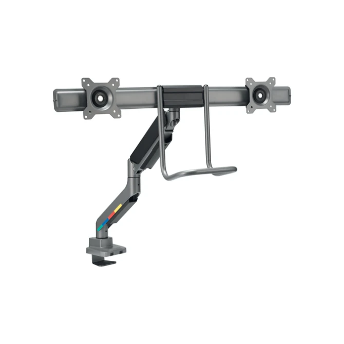 Monitorarm Kensington SmartFit dubbel dwarsbalk en handgreep