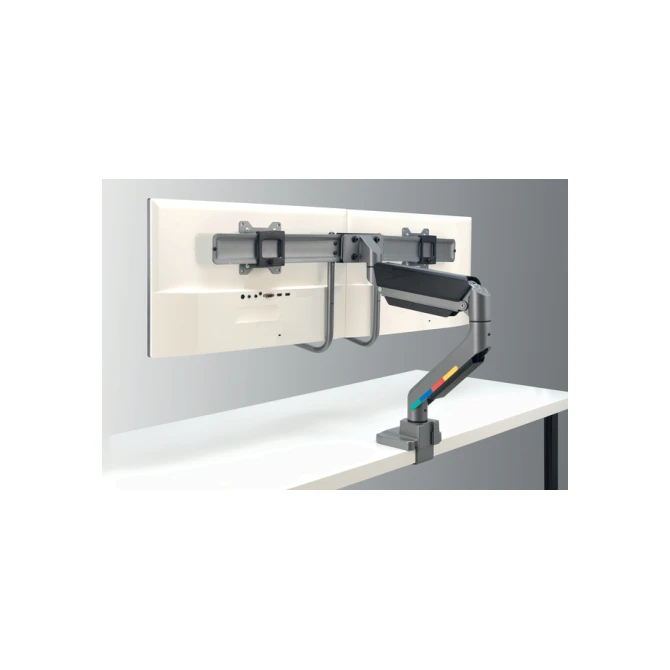 Monitorarm Kensington SmartFit dubbel dwarsbalk en handgreep