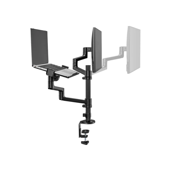Monitorarm + laptophouder Neomounts NEXT DS20 17-27'' zwart