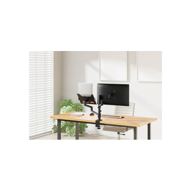 Monitorarm + laptophouder Neomounts NEXT DS20 17-27'' zwart