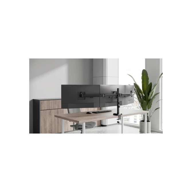 Monitorarm Neomounts NERO 3 schermen DS60 27 inch zwart