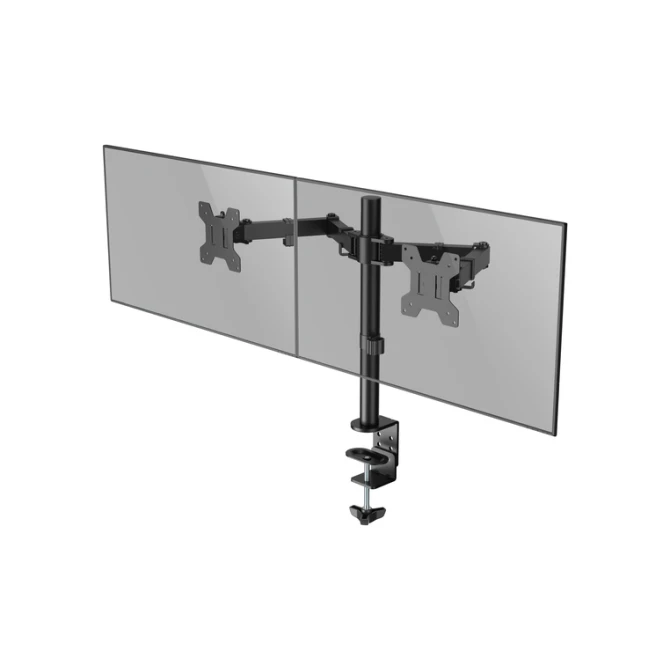Monitorarm Quantore 2 schermen 17-27 inch zwart