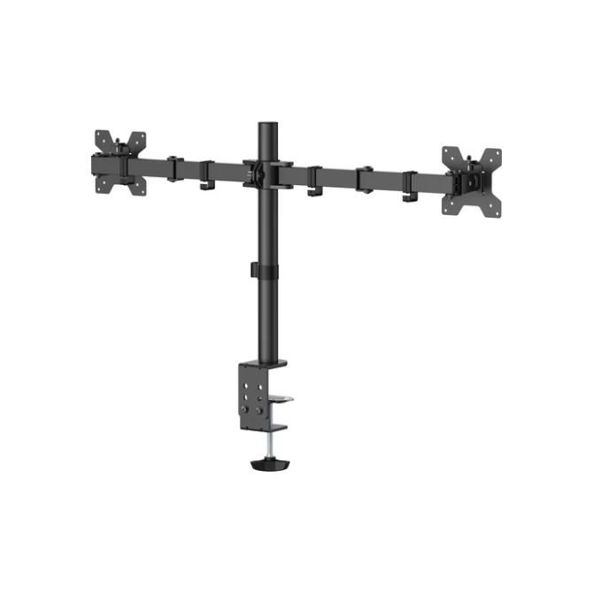 Monitorarm Quantore 2 schermen 17-27 inch zwart