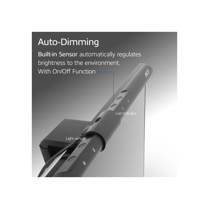 Monitorlamp ACT led dimbaar USB