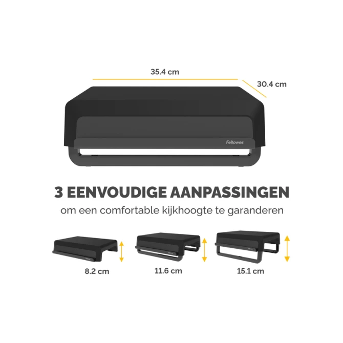 Monitorstandaard Fellowes Breyta zwart
