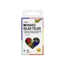 Mozaieksteentjes Folia 10x10mm glas basis assorti