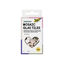 Mozaieksteentjes Folia 10x10mm glas iriserend