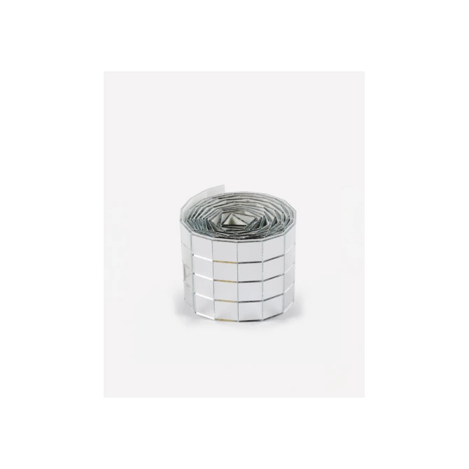 Mozaieksteentjes Folia zilver zelfklevend 10x10mm