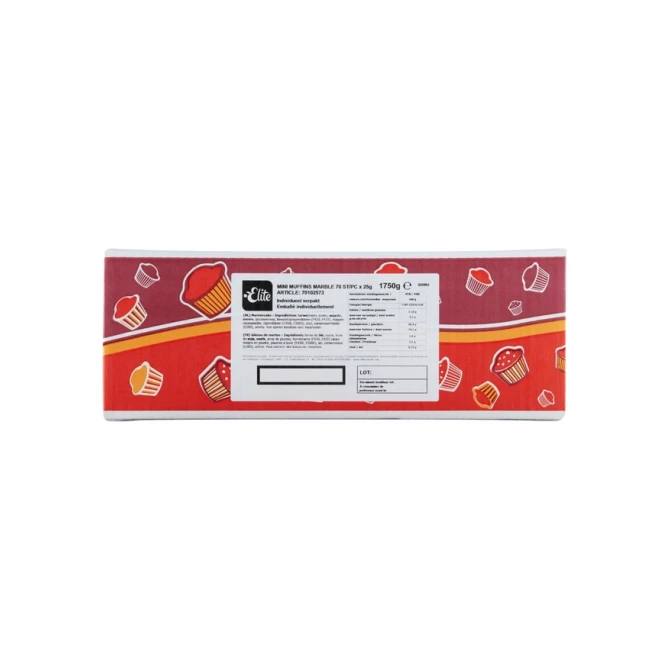 Muffins Elite mini marble 70 stuks