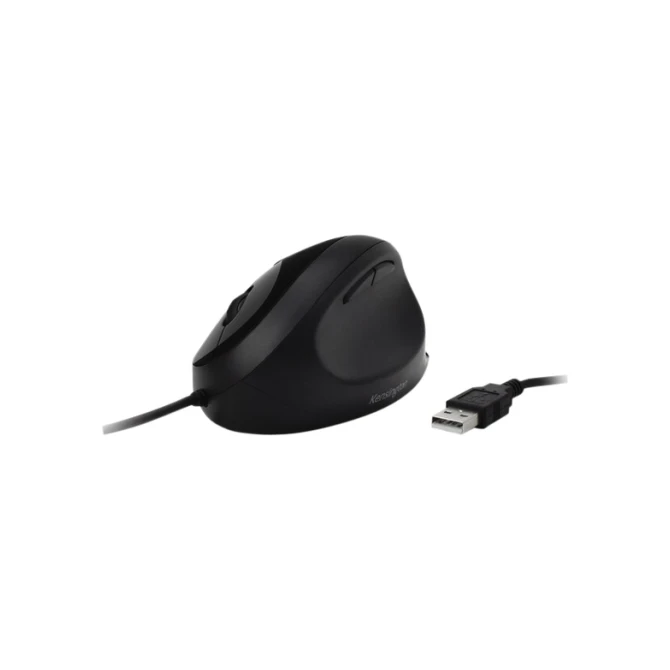 Muis Kensington pro fit ergo bedraad zwart