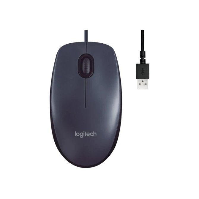 Muis Logitech USB B100 zwart