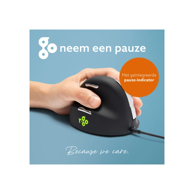 Muis R-Go Ergonomisch HE Break Draad Links M
