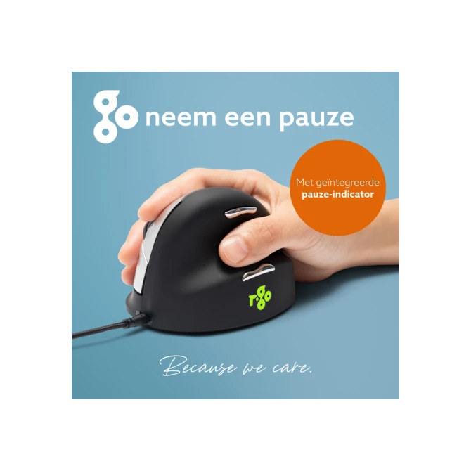 Muis R-Go Ergonomisch HE Break Draad Rechts L