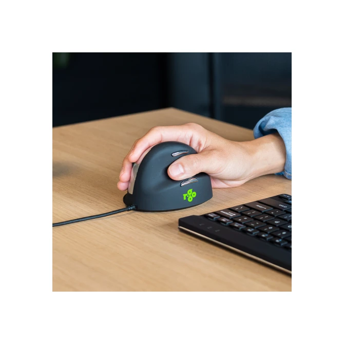 Muis R-Go Ergonomisch HE Break Draad Rechts M