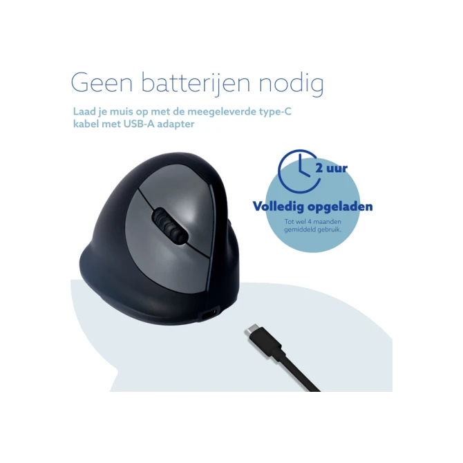Muis R-Go Ergonomisch HE Break Wireless Rechts S